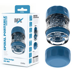 Masturbador Spiral Portable Vigor Cup - Blue