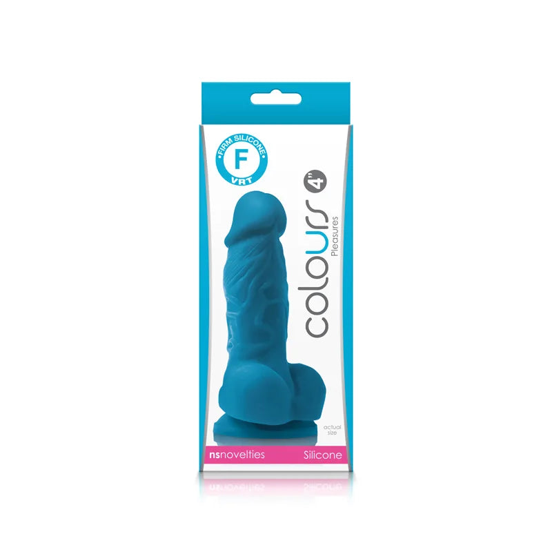 Dildo Colours Pleasures 4" - Blue NS Novelties Dildos Juguete Sexuales Sex Shop Tienda para Adultos