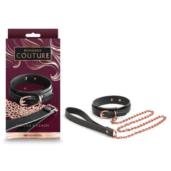 Collar Bondage Couture Collar & Leash Black - Cake Sex Shop