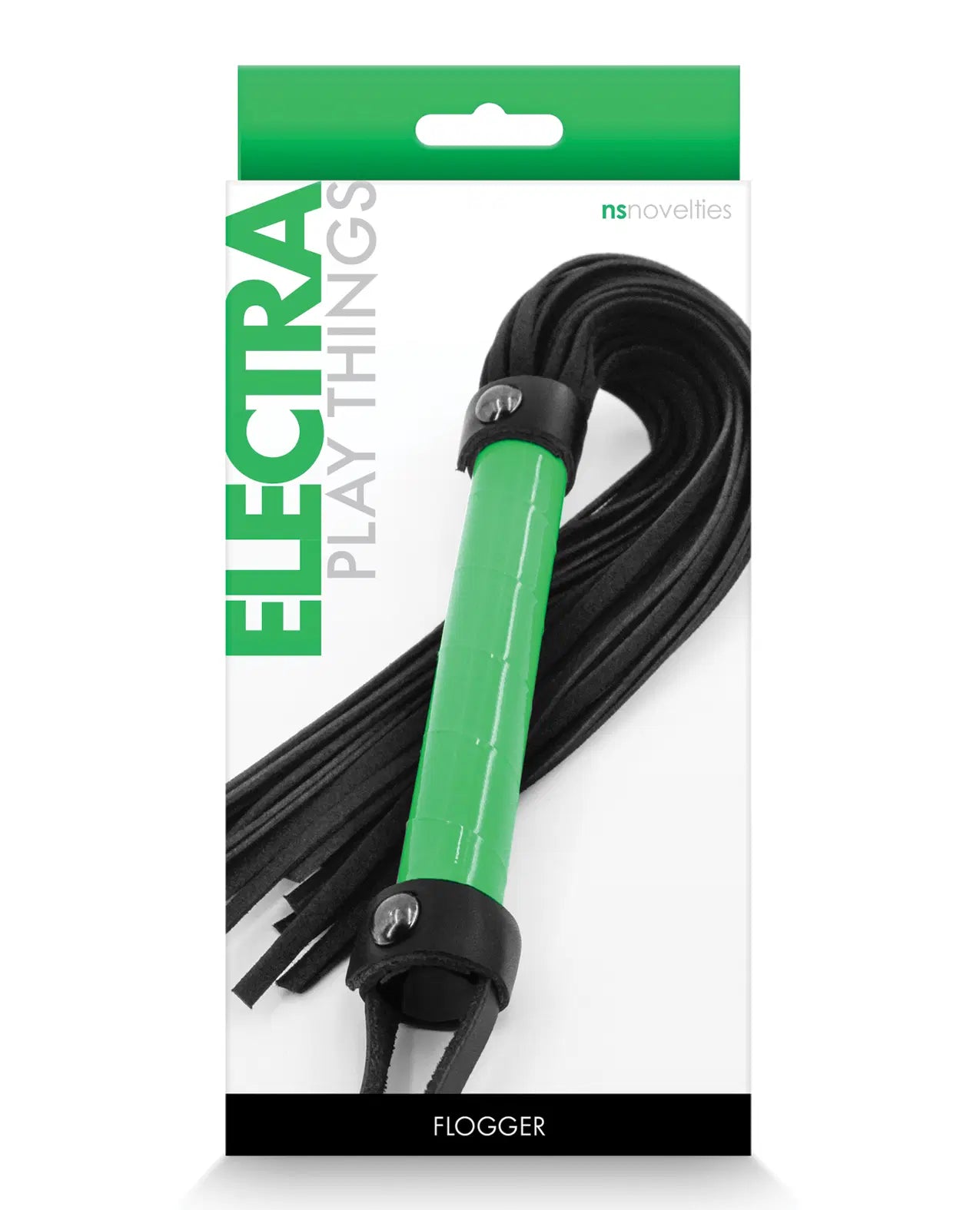 Azotador Electra Flogger - Green NS Novelties Accesorios Juguete Sexuales Sex Shop Tienda para Adultos