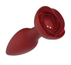 Plug Anal Anal Red Rose Control Butt Plug Cake Sex Shop Juguetes Sexuales para Adultos