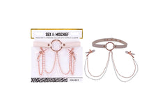 Pezonera Peaches n CreaMe Collar with Nipple Clamps - Cake Sex Shop 2
