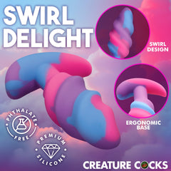 Plug Unicorn Swirl Silicone Butt Plug