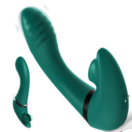 Vibrador sexual Green Tongue & Vibrator Cake Sex Shop Juguetes Sexuales para Adultos 1000