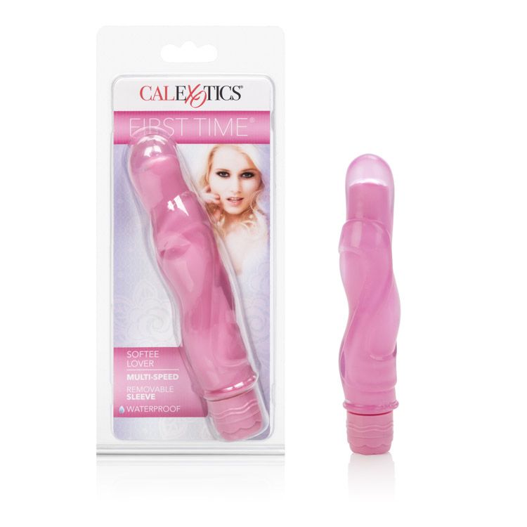 Vibrador First Time Softee Lover - Pink Calexotics Vibradores Juguete Sexuales Sex Shop Tienda para Adultos