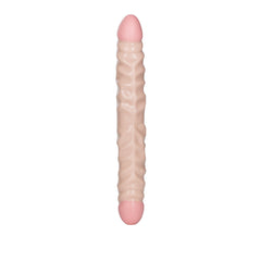 Dildo Veined Double Dong 12"/30.5 cm - Ivory