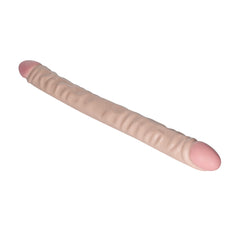 Dildo Veined Double Dong 18"/45.75 cm - Ivory Calexotics Dildos Juguete Sexuales Sex Shop Tienda para Adultos