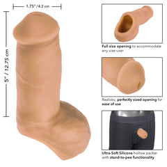 Funda Packer Gear™ 5”/12.75 cm - Tan (  Fundas y Extensiones Juguetes Sexuales Cake Sex Shop México Tienda para Adultos.