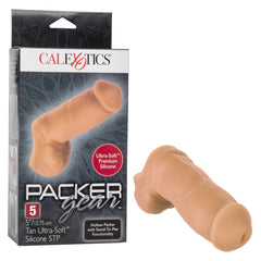 Funda Packer Gear™ 5”/12.75 cm - Tan (  Fundas y Extensiones Juguetes Sexuales Cake Sex Shop México Tienda para Adultos.