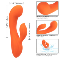 Vibrador Stella Liquid Slcne Dual G Calexotics Vibradores Juguete Sexuales Sex Shop Tienda para Adultos