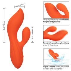 Vibrador  Stella™ Liquid Silicone Dual Teaser Calexotics Vibradores Juguete Sexuales Sex Shop Tienda para Adultos