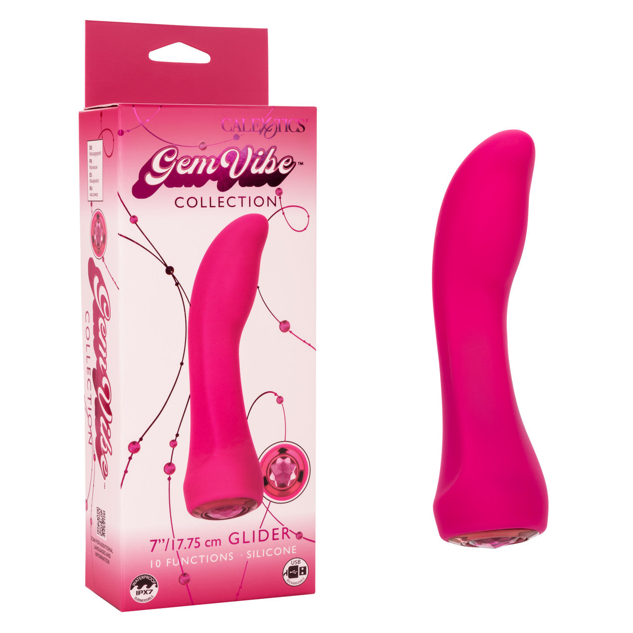 Vibrador Bala Gem Vibe™ Collection Glider Calexotics Vibradores Juguete Sexuales Sex Shop Tienda para Adultos