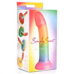 Dildo Simply Sweet Phallic Rainbow Dildo- 16 cm