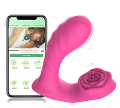 Vibrador App Pink Flower Plug
