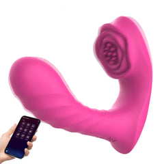 Vibrador App Pink Flower Plug