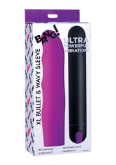 Vibrador Bang XL Bullet Wavy Silicone Sleeve - 21 cm