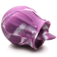 Vibrador Gossip Purple Twirl 10X Silicone Licking Rose