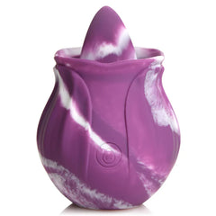 Vibrador Gossip Purple Twirl 10X Silicone Licking Rose