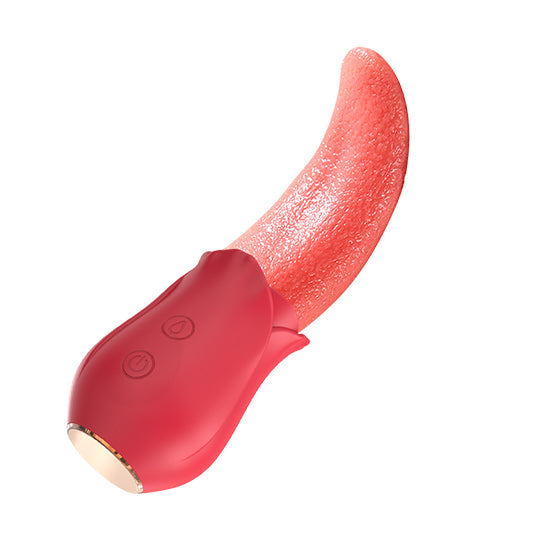 Vibrador sexual Rose Tongue Cake Sex Shop Juguetes Sexuales para Adultos