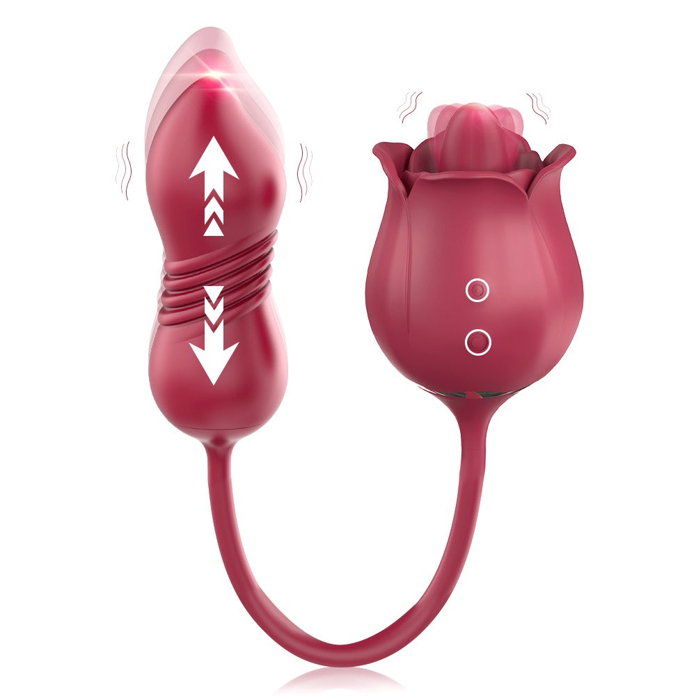 Vibrador Pleasure Rose Thumper - Cake Sex Shop