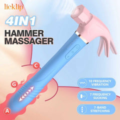 Vibrador sexual Multiorgasmic Sex Hammer Gen II - Pink/Blue Cake Sex Shop Juguetes Sexuales para Adultos