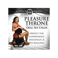 Silla Master Series Pleasure Throne Oral Sex Chair Master Series Accesorios Juguete Sexuales Sex Shop Tienda para Adultos