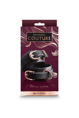 Tobilleras Bondage Couture Ankle Cuffs Black NS Novelties Accesorios Juguete Sexuales Sex Shop Tienda para Adultos