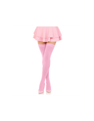 Medias Opaque Thigh Highs - One Size - Neon Pink - Cake Sex Shop