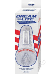Masturbador Dream Lite Crystal Vagina - Clear - Cake Sex Shop