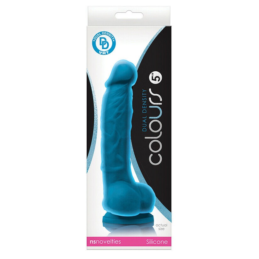 Dildo Colours - Dual Density - 5" Dildo - Blue NS Novelties Dildos Juguete Sexuales Sex Shop Tienda para Adultos