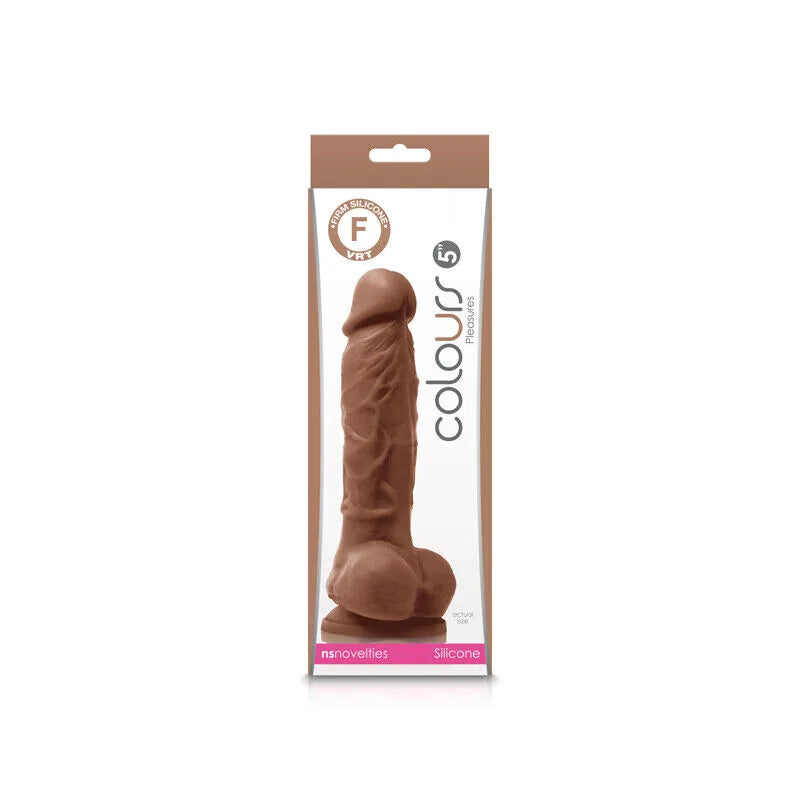 Dildo Colours - Pleasures - 5" Dildo - Brown NS Novelties Dildos Juguete Sexuales Sex Shop Tienda para Adultos