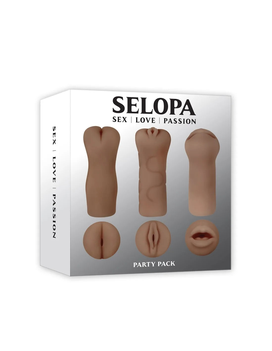 Masturbador Party Pack Dark - Set Selopa Masturbadores Juguete Sexuales Sex Shop Tienda para Adultos