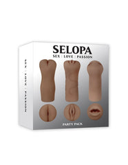 Masturbador Party Pack Dark - Set Selopa Masturbadores Juguete Sexuales Sex Shop Tienda para Adultos