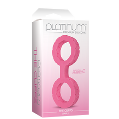 Esposas The Cuffs Small Pink - Platinum Premium Silicone - Cake Sex Shop