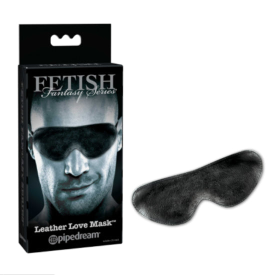 Venda Fetish Fantasy Series Limited Edition Leather Love Mask-Black - Cake Sex Shop