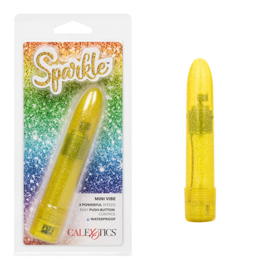 Vibrador Sparkle Mini Vibe - Yellow Calexotics Vibradores Juguete Sexuales Sex Shop Tienda para Adultos