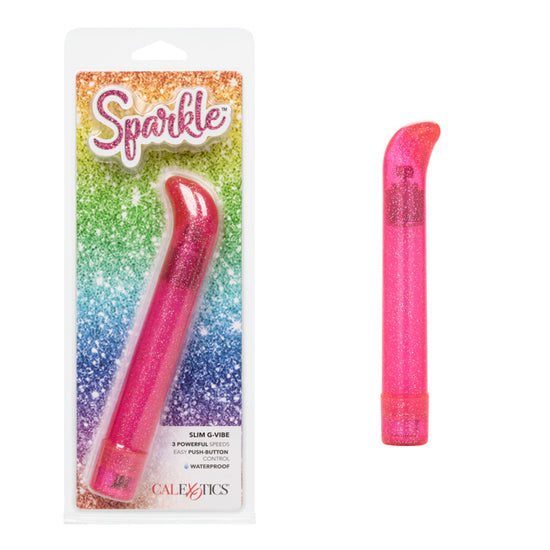 Vibrador Sparkle Slim G-Vibe - Pink - Cake Sex Shop