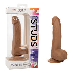 Dildo Silicone Studs 6" Brown - Cake Sex Shop
