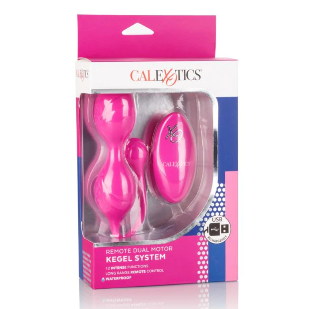 Kegel Remote Dual Motor Kegel System Pink Calexotics Vibradores Juguetes Sexuales Sex Shop Tienda para Adultos