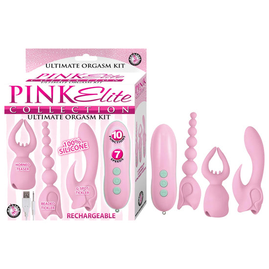 Set Pink Elite Collection Ultimate Orgasm Kit-Pink - Cake Sex Shop