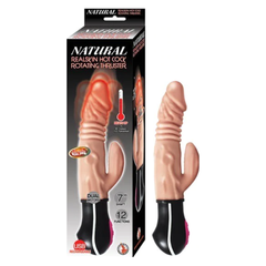 Dildo Natural Realskin Hot Cock Rotating Thruster Flesh 7" - Cake Sex Shop