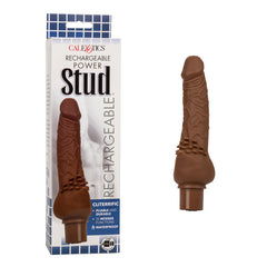 Vibrador Rechargeable Power Stud Cliterrific-7.5" Brown - Cake Sex Shop