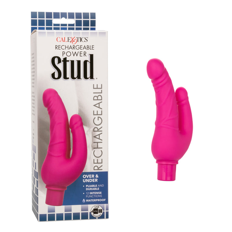Vibrador Rechargeable Power Stud Over & Under - Pink - Cake Sex Shop