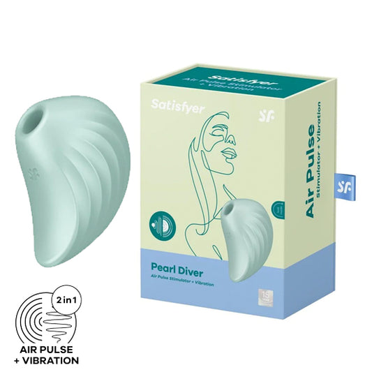 Succionador Satisfyer Pearl Diver-Mint Satisfyer Succionadores Juguete Sexuales Sex Shop Tienda para Adultos 550