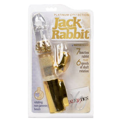 Vibrador Platinum Collection Jack Rabbit - Gold Calexotics Vibradores Juguete Sexuales Sex Shop Tienda para Adultos