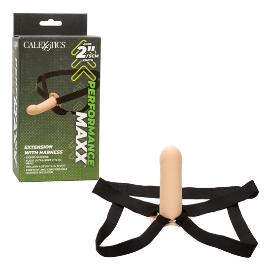 Dildo Performance Maxx Extension w/harness - Ivory Calexotics Dildos Juguete Sexuales Sex Shop Tienda para Adultos