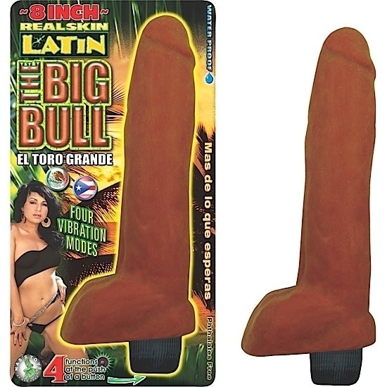 Dildo Real Skin Latin The Big Bull 8" Nasstoys Dildos Juguetes Sexuales Sex Shop Tienda para Adultos