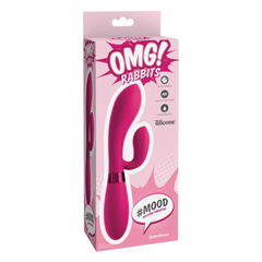 Vibrador Omg! Rabbits #Mood Silicone Vibrator - Pink - Cake Sex Shop