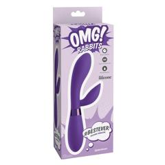 Vibrador Omg! Rabbits #Bestever Silicone Vibrator Purple - Cake Sex Shop