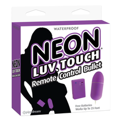 Vibrador Neon Luv Touch Remote Control Bullet Purple - Cake Sex Shop